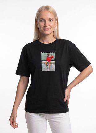 Жіноча чорна футболка equilibri