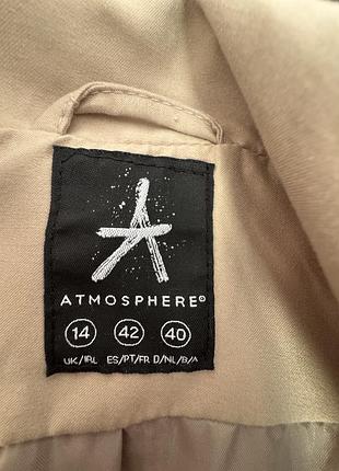 Бежевий плащ тренч від atmosphere 3