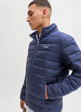Чоловіча синя пряма куртка jack & jones 3