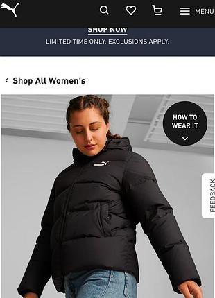Продам зимовий пуховик puma