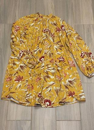 Віскозна міні сукня h&m у квітковий принт 8