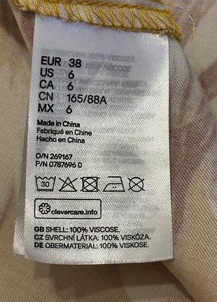 Віскозна міні сукня h&m у квітковий принт 10