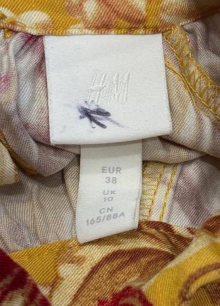 Віскозна міні сукня h&m у квітковий принт 9