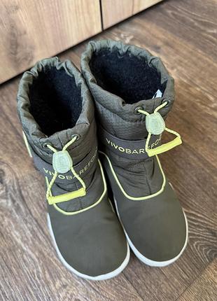 Дитячі зимові чоботи barefoot 29 розмір 18,5 см vivobarefoot yeti