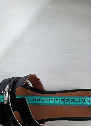 Кожаные шлепанцы hermès 4