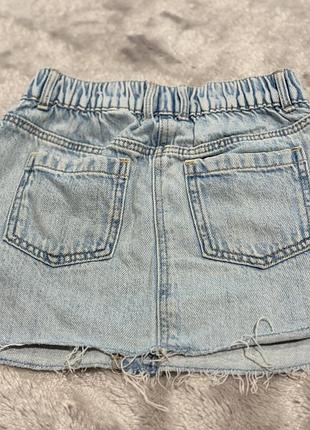 Джинсова спідниця zara, 5 років. 5