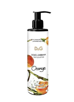 Парфюмированный лосьон для тела dolce&amp;gabbana fruit collection orange, 200 мл.