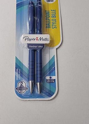 Оригинальный набор из двух шариковых ручек paper mate flexgrip ultra.