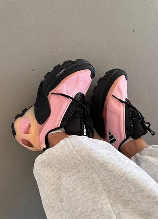 😍 женские кроссовки adidas edge runner | black / pink (8)