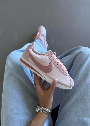 Кроссовки женские nike cortez | pale pink satin