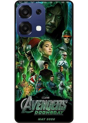 Силиконовый чехол бампер для oppo a6 pro с рисунком avengers doomsday мстители