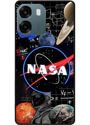 Силіконовий чохол бампер для oppo a6 з малюнком космос nasa