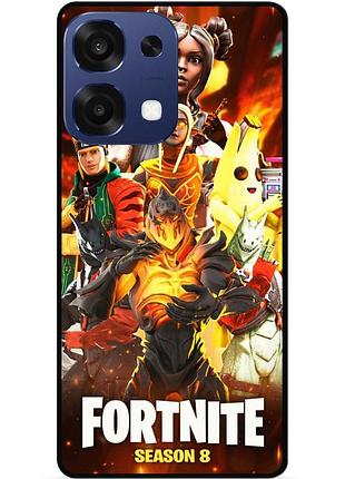 Силіконовий чохол бампер для oppo a6 pro з малюнком fortnite marvel фортнайт марвел