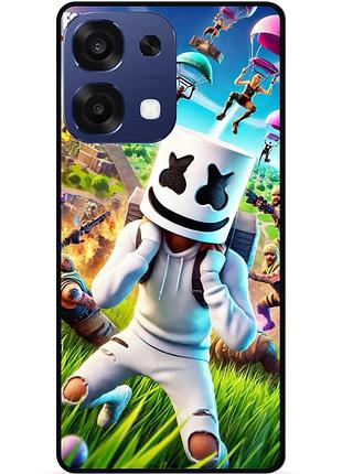 Силіконовий чохол бампер для oppo a6 pro з малюнком фортнайт fortnite
