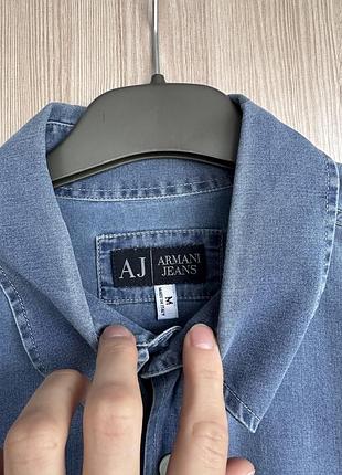 Джинсова сорочка armani jeans 4