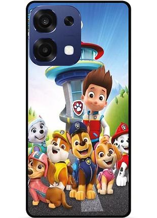 Силиконовый чехол для oppo a6 pro щенячий патруль