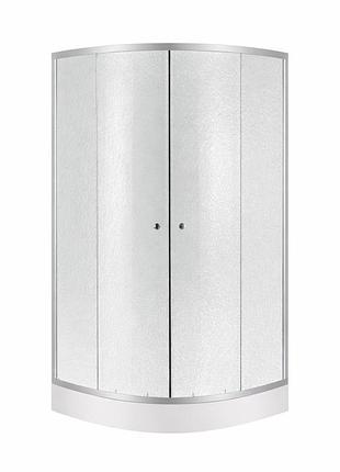 Душевая кабина lidz latwa sc80x80.sat.low.fr, стекло frost 4 мм + lidz душевой поддон kapielka st80x80x14