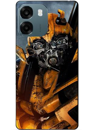 Силіконовий чохол бампер для oppo a6 з малюнком бамблбі bumblebee трансформери