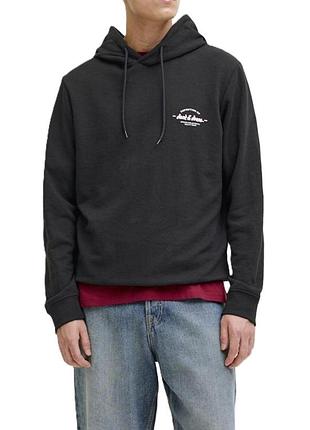 Чоловіче чорне худі jack & jones