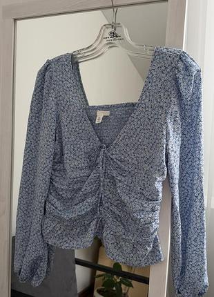 Блуза блузка жіноча блакитна h&m