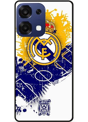 Чехол силиконовый бампер для oppo a6 pro с рисунком реал мадрид real madrid