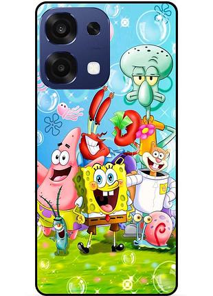 Силіконовий чохол для oppo a6 pro з малюнком sponge bob губка боб