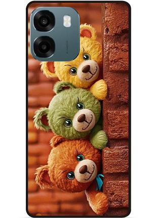 Силіконовий чохол бампер для oppo a6 з малюнком ведмедики