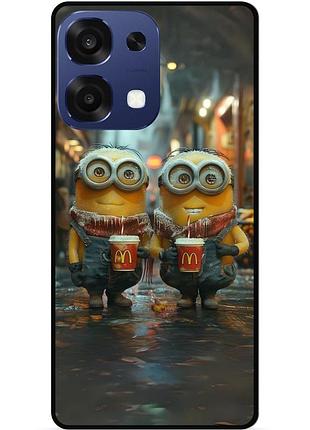 Силіконовий чохол бампер для oppo a6 pro з малюнком міньйони minion