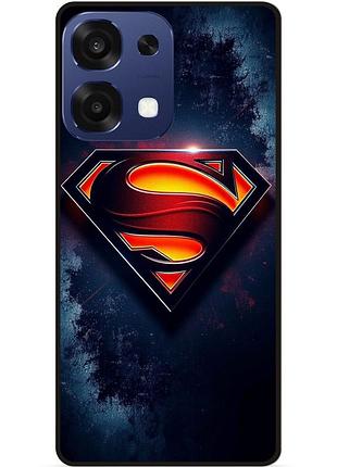 Чехол силиконовый бампер для oppo a6 pro с рисунком superman супермен