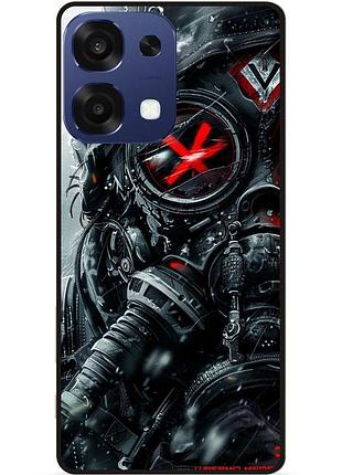 Силиконовый бампер чехол для oppo a6 pro с картинкой stalker сталкер