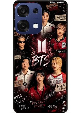 Силіконовий чохол бампер для oppo a6 pro з картинкою bts bangtan boys