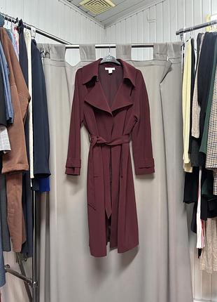 Тренч бордо h&m👌