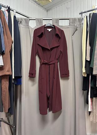 Тренч бордо h&m👌 10
