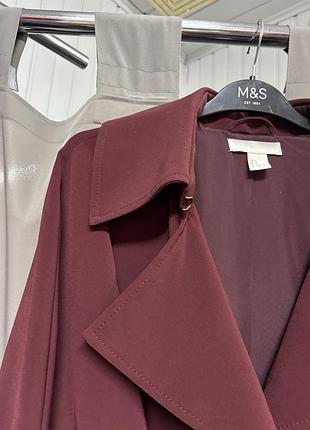 Тренч бордо h&m👌 7