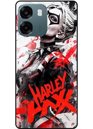 Чехол силиконовый бампер для oppo a6 с рисунком harley quinn харли квинн joker