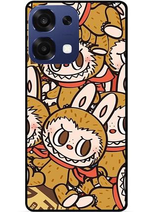 Силіконовий бампер чохол для oppo a6 pro з малюнком лабубу labubu
