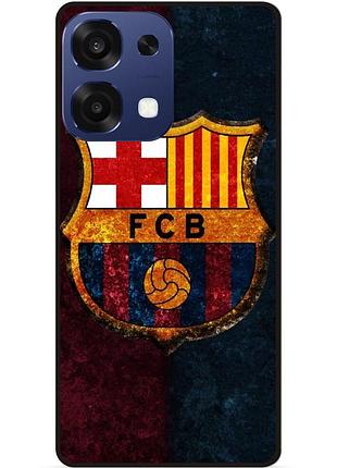 Чехол силиконовый бампер для oppo a6 pro с рисунком барселона barcelona