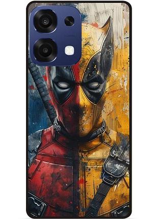 Силіконовий бампер чохол для oppo a6 pro з малюнком росомаха marvel дэдпул