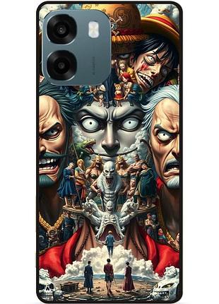 Силиконовый бампер чехол для oppo a6 one piece большой куш
