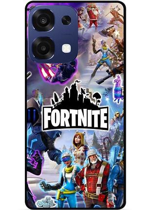 Силіконовий чохол бампер для oppo a6 pro гра fortnite фортнайт