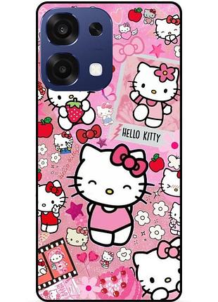 Силіконовий чохол бампер для oppo a6 pro з малюнком hello kitty хелло китти