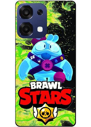 Чехол силиконовый бампер для oppo a6 pro с героем бравл скуик brawl