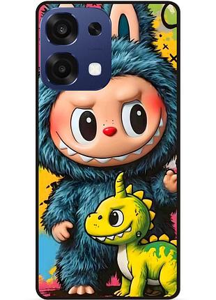 Силіконовий бампер чохол для oppo a6 pro з малюнком лабубу labubu