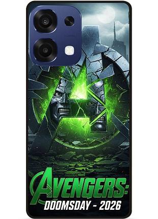 Силиконовый бампер чехол для oppo a6 pro с картинкой avengers doomsday мстители