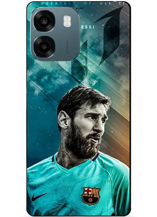 Силіконовий чохол бампер для oppo a6 з малюнком leo messi мессі
