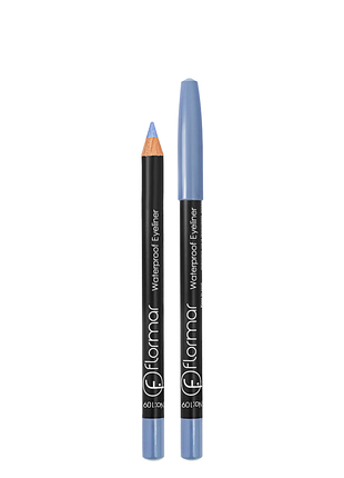 Карандаш для глаз flormar waterpoof eyeliner водостойкий no 109 перламутровый голубой