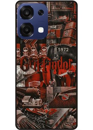 Силиконовый бампер чехол для oppo a6 pro с рисунком gryffindor гриффиндор гарри поттер harry potter