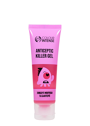 Антисептик для рук гелевий colour intense killer gel 50м № 04 strawberry полуниця