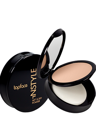 Пудра для обличчя topface instyle wet & dry powder pt261, № 08 медовий daily skin care