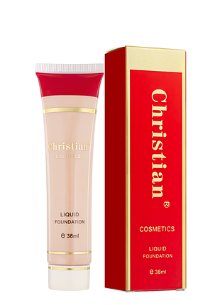 Тональная основа для лица christian liquid foundation spf10, no 05 ванильно розовый